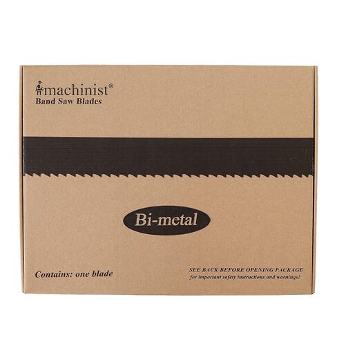 Imachinist S1301610 130" x 1" x 6/10 TPI Bi-Metal Bandsaw Blades for Cutting Non Ferrous Metal, Aluminum, Copper, Brass, Variable Teeth, M42 Grade in Kuwait
