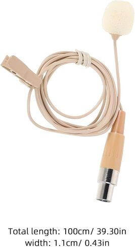 ULTECHNOVO Portable Clip-on Lavalier Microphone with Sound Transmission for Smartphones and Devices, Small Interview Mic for Teaching and Lectures, Sturdy Plastic and Metal Design in Kuwait