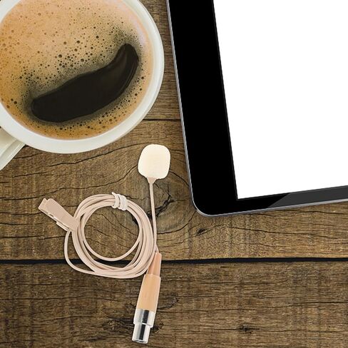 ULTECHNOVO Portable Clip-on Lavalier Microphone with Sound Transmission for Smartphones and Devices, Small Interview Mic for Teaching and Lectures, Sturdy Plastic and Metal Design in Kuwait
