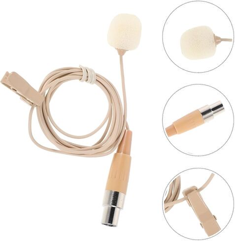 ULTECHNOVO Portable Clip-on Lavalier Microphone with Sound Transmission for Smartphones and Devices, Small Interview Mic for Teaching and Lectures, Sturdy Plastic and Metal Design in Kuwait