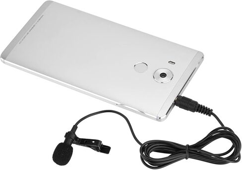 ciciglow 3.5mm Jack Lapel Microphone High Sensitivity Wired Clipon Mic for Audio and Video Recording in Kuwait