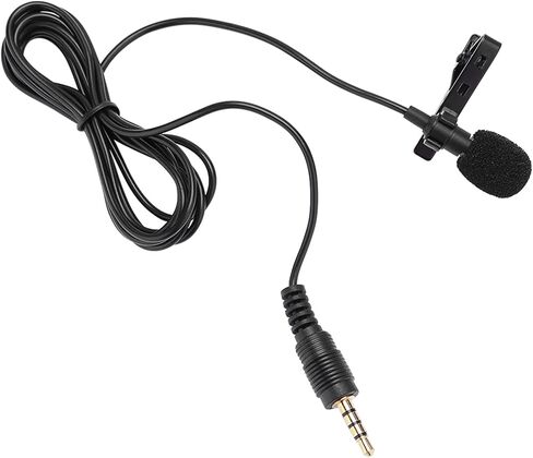 ciciglow 3.5mm Jack Lapel Microphone High Sensitivity Wired Clipon Mic for Audio and Video Recording in Kuwait
