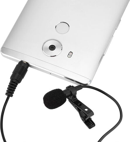 ciciglow 3.5mm Jack Lapel Microphone High Sensitivity Wired Clipon Mic for Audio and Video Recording in Kuwait