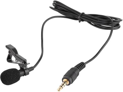 ciciglow 3.5mm Jack Lapel Microphone High Sensitivity Wired Clipon Mic for Audio and Video Recording in Kuwait