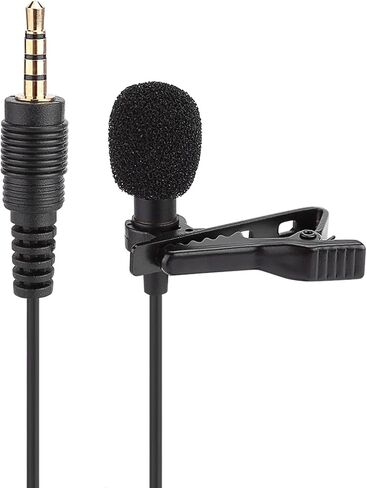 ciciglow 3.5mm Jack Lapel Microphone High Sensitivity Wired Clipon Mic for Audio and Video Recording in Kuwait