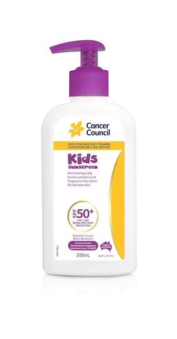 CANCER COUNCIL SPF50+ Kids Sunscreen Pump 200mL in Kuwait