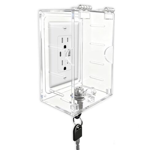 Smart Home Switch Cover,Baby Proof Light Outlet Covers,Wall Plug Box,Kids Electrical Protector Box Fits Outlet 4.95" H X 3.35" W X 2.56" D or Smaller in Kuwait