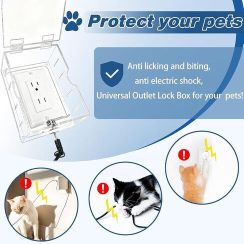 Smart Home Switch Cover,Baby Proof Light Outlet Covers,Wall Plug Box,Kids Electrical Protector Box Fits Outlet 4.95" H X 3.35" W X 2.56" D or Smaller in Kuwait