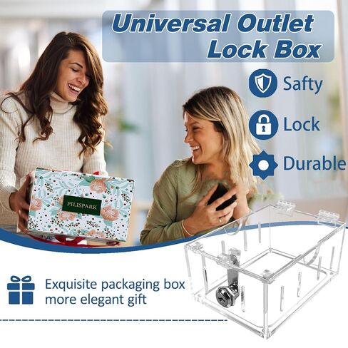 Smart Home Switch Cover,Baby Proof Light Outlet Covers,Wall Plug Box,Kids Electrical Protector Box Fits Outlet 4.95" H X 3.35" W X 2.56" D or Smaller in Kuwait