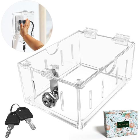 Smart Home Switch Cover,Baby Proof Light Outlet Covers,Wall Plug Box,Kids Electrical Protector Box Fits Outlet 4.95" H X 3.35" W X 2.56" D or Smaller in Kuwait
