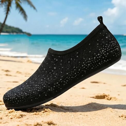 Womens Rhinestone Barefoot Water Shoes,Quick Dry Non-Slip Aqua Socks,Bling Travel House Slippers for Indoor Outdoor,Beach Swim Surf Yoga Dancing Camping in Kuwait