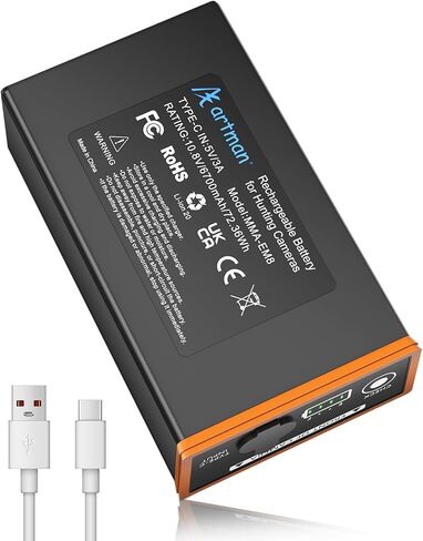 Artman 6700mAh Power Mag Rechargeable Lithium-Ion Battery Pack Replacement for Edge Trail Camera Battery, Compatible with Moultrie Edge Series, Edge PRO, Edge 2, Edge 2 PRO Trail Cameras in Saudi Arabia