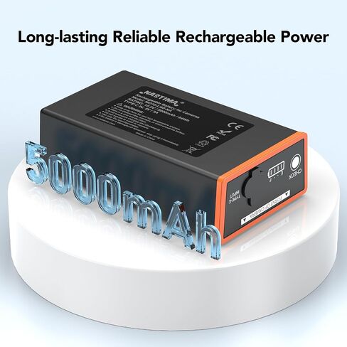 NASTIMA 2 Pack 5000mAh Lithium-Ion Battery for Moultrie Edge Series Cameras | Compatible with Moultrie Edge, Edge PRO, Edge 2&PRO, Edge 3&PRO Rechargeable Battery Pack in Kuwait