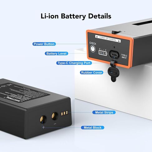 NASTIMA 2 Pack 5000mAh Lithium-Ion Battery for Moultrie Edge Series Cameras | Compatible with Moultrie Edge, Edge PRO, Edge 2&PRO, Edge 3&PRO Rechargeable Battery Pack in Kuwait