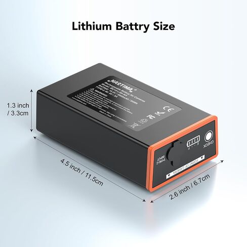 NASTIMA 2 Pack 5000mAh Lithium-Ion Battery for Moultrie Edge Series Cameras | Compatible with Moultrie Edge, Edge PRO, Edge 2&PRO, Edge 3&PRO Rechargeable Battery Pack in Kuwait