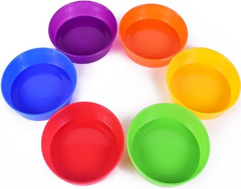 6 Pcs Sorting Bowls for Preschool 6 Colors Counting and Sorting Bowls for Toddlers Early Math and Fine Motor Skills STEM Sets Gift for Toddlers Kids in Kuwait