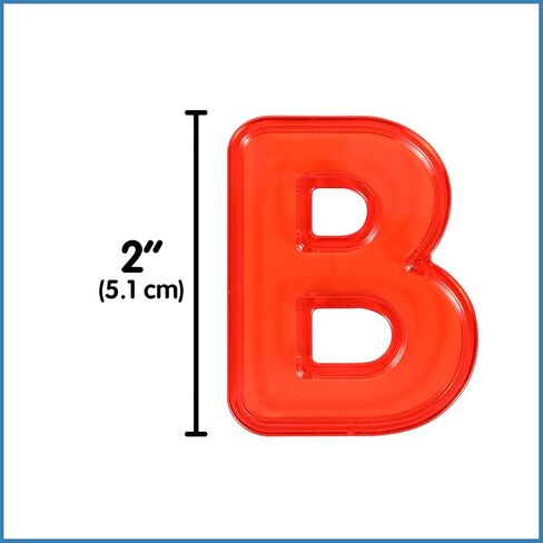 edxeducation Transparent Letters and Numbers, Mini Jar | Colorful, Plastic Letters and Numbers, Light Box Accessories for Kids in Kuwait