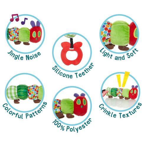 Teether Rattle, World of Eric Carle The Very Hungry Caterpillar Teething Toy for Babies, Multi in Kuwait