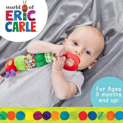 Teether Rattle, World of Eric Carle The Very Hungry Caterpillar Teething Toy for Babies, Multi in Kuwait