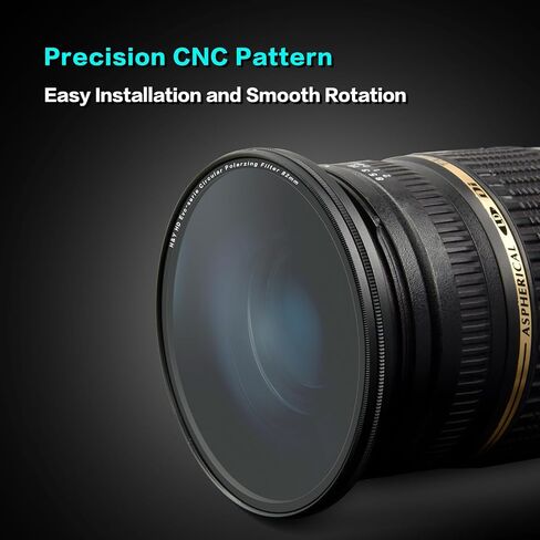 H&Y EVO 77mm CPL Filter, Circular Polarizer Magnetic 2-in-1 | 77mm Circular Polarizer, German Optical Glass, HD Nano Coating, Aluminum Frame in Kuwait