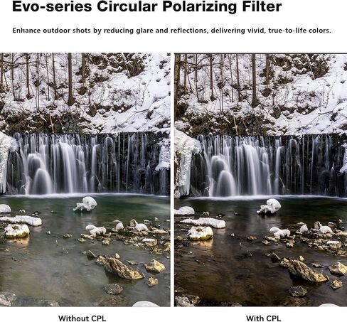 H&Y EVO 77mm CPL Filter, Circular Polarizer Magnetic 2-in-1 | 77mm Circular Polarizer, German Optical Glass, HD Nano Coating, Aluminum Frame in Kuwait