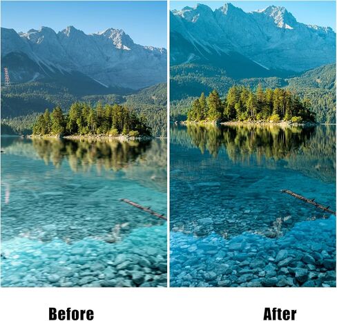 GREEN.L 72mm Polarizing Filter, True Color HD CPL Filter with Multi Resistant Nano Coated for Camera Lens in Kuwait