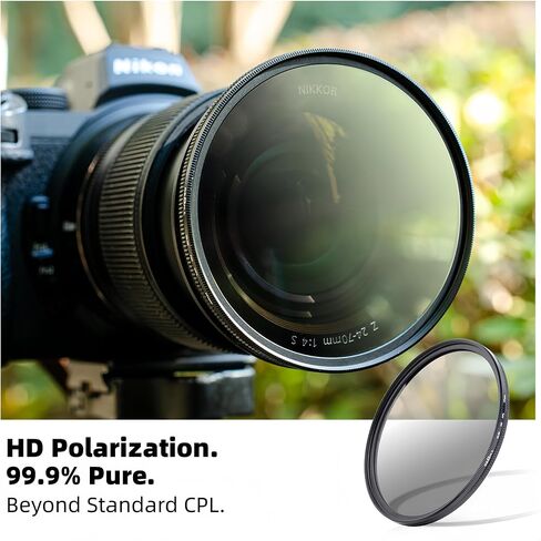 GREEN.L 72mm Polarizing Filter, True Color HD CPL Filter with Multi Resistant Nano Coated for Camera Lens in Kuwait