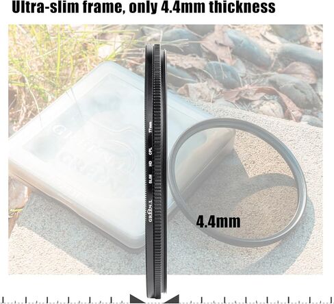 GREEN.L 72mm Polarizing Filter, True Color HD CPL Filter with Multi Resistant Nano Coated for Camera Lens in Kuwait