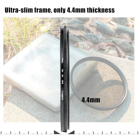 GREEN.L 72mm Polarizing Filter, True Color HD CPL Filter with Multi Resistant Nano Coated for Camera Lens in Kuwait