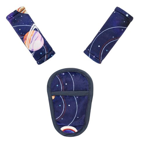 SWESEN Baby Car Seat Strap Covers, 3 Piece Soft Car Seat Strap Shoulder Pads for Baby Girls Boys, Double-Sided Use carseat Straps Covers for Stroller, Car Seats, Pushchair, Floral in Kuwait