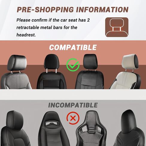 Car Headrest Pillow, Thickened Memory Foam Road Pal Headrest, Neck Support Pillow, 180° Adjustable Car Headrest, U- Shaped Design, Travel Car Sleeping,Suitable for Kids and Adults (Black) in Kuwait