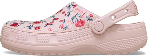 Crocs Unisex-Adult Classic Crafted Canvas Clogs for Men and Women, Floral Cotton Candy, 8 Women/6 Men in Kuwait