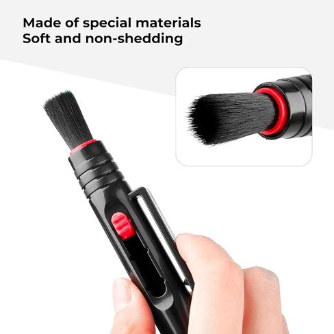K&F CONCEPT Professional Lens Cleaning Pen X3,Carbon Head,Soft Brush | 3-in-1 Cleaning Effect,Deep Cleaning,Telescopic Button,for Canon Nikon,Camera Optical Lenses and Glasses Clean, MP04 in Kuwait