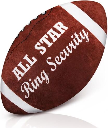 Halloscume 8 Inch All Star Ring Bearer Gift Football Plush Stuffed Fluffy Football Thank You Wedding Gift Will You Be My Ring Bearer Favor for Wedding Boys Girls Newborn Infant Kids Proposal Gifts in Kuwait