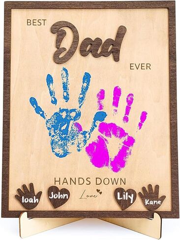 Handprint Wood Sign Decoration in Kuwait