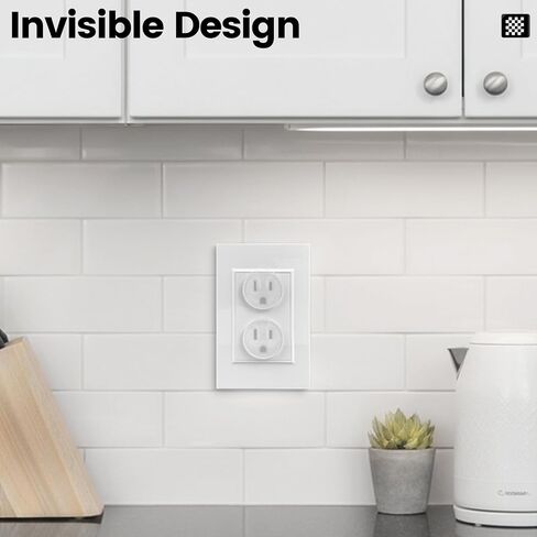 MOJOTORY Clear Outlet Covers for Baby Proofing, 30pcs | Invisible Design, Plug Protector Covers, Electrical Outlet Child Safety Covers, Durable, For Home School and Daycares in Kuwait