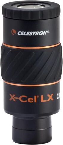 Celestron X-Cel LX 2.3mm Telescope Eyepiece for Extreme Planetary Power | Ultra High-Power Planetary Views, 60° Wide Field of View, Long Eye Relief, Twist-Up Eyecup, Fully Multi-Coated Optics in Kuwait