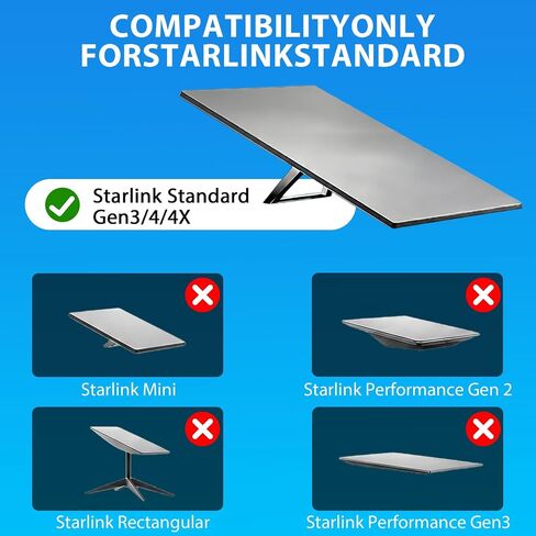 Starlink Mount for Gen 3，Adjustable Telescoping Arm Starlink Wall /Roof Mounts for Dishes，Compatible with Starlink Standard 4/4X/V3 in Kuwait