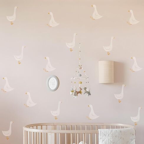 32pcs Nursery PVC Animal Wall Decals, Cute Geese Watercolor Wall Stickers, Little Silly Goose for Kids Bedroom Playroom Baby Room Classroom Decor in Kuwait