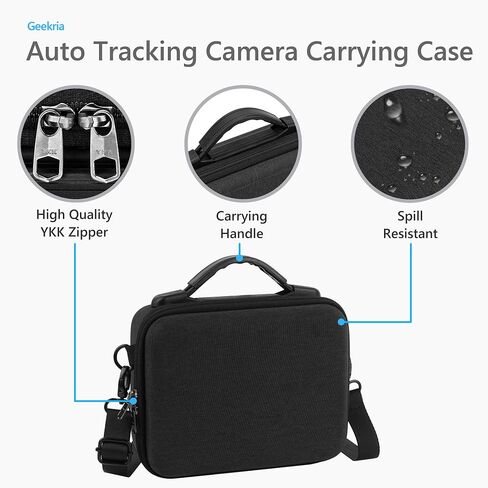 GEEKRIA Hard Shell Travel Case Compatible with XbotGo Falcon, Tracking Sport Camera Carrying Bag (Dark Grey) in Kuwait