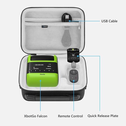 GEEKRIA Hard Shell Travel Case Compatible with XbotGo Falcon, Tracking Sport Camera Carrying Bag (Dark Grey) in Kuwait