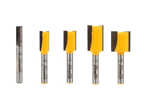 YONICO Router Bits Set Straight 5 Bit 1/4-Inch Shank 14522q in Kuwait