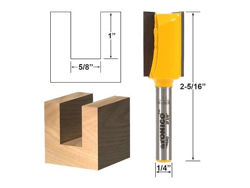 YONICO Router Bits Set Straight 5 Bit 1/4-Inch Shank 14522q in Kuwait