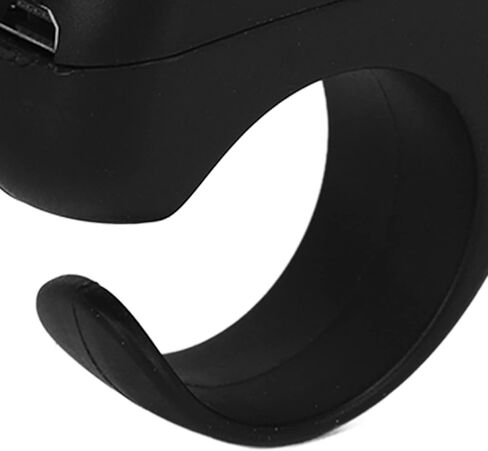 Bluetooth Remote Control Page Turner, Phone Remote Control Ring, Click Like Selfie Device for Phone Novel Watch TV Turn Page Remote Controller for iOS, for Android (Black) in Kuwait