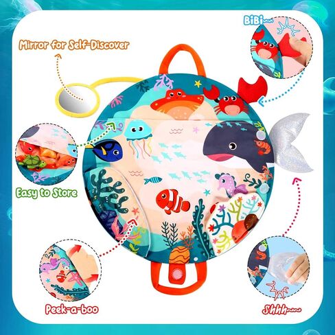 Montessori Toys for 1 Year Old Boy Birthday Gift - Cloth Fishing Game | Fishing Toys with Stacking Cups, Educational Toys for One Year Old, Sorting Learning Baby Toy 12-18 Months 1-2 Year Old in Kuwait
