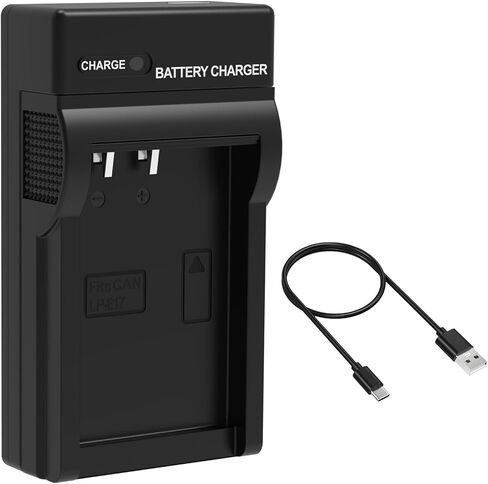 Replacement LP-E17 Battery Charger for Canon EOS R50, RP, R100, Rebel T8i | LP-E17 Charging Set Compatible with Canon Rebel T8i, T7i, T6i, T6s, SL2, SL3, EOS 77D, 200D, 250D, 750D, 760D, 800D Camera in Kuwait