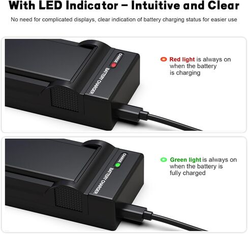 Replacement LP-E17 Battery Charger for Canon EOS R50, RP, R100, Rebel T8i | LP-E17 Charging Set Compatible with Canon Rebel T8i, T7i, T6i, T6s, SL2, SL3, EOS 77D, 200D, 250D, 750D, 760D, 800D Camera in Kuwait