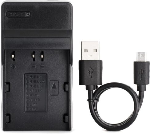 Norifon D-LI50 USB Charger for Pentax K10, K10D, K10D GP | Compaitible with Pentax K10D Grand Prix, K20D Camera in Kuwait