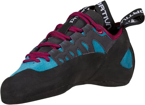 La Sportiva Womens Tarantulace Rock Climbing Shoe, Topaz/Red Plum, 10 | EU 42 Equivalent Size, Introductory Indoor/Outdoor Shoe, Premium Comfort, Higher Volume, Easy On/Off, Lace-Up Closure in Kuwait