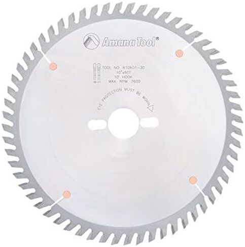 Amana Tool 610601-30 Carbide Tipped General Purpose 10 Inch D x 60T TCG 10 Deg 30MM Bore Circular Saw Blade in Kuwait